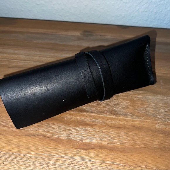 NEW Portland Leather Artisan pencil case black - Picture 4 of 5